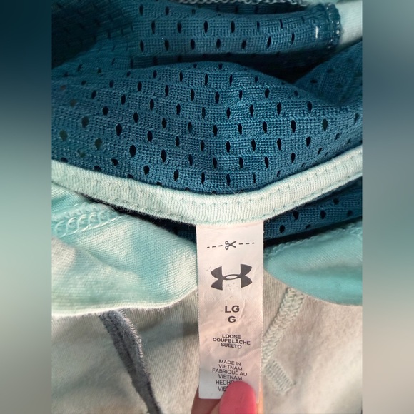 Under Armour Women's Sleeveless Hoodie - Light and Dark Teal - Picture 2 of 8